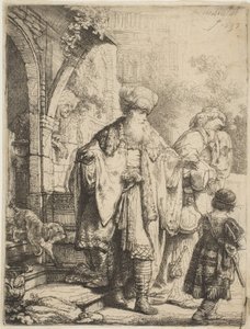 Abraham vertreibt Hagar und Ismael, 1637 von Rembrandt van Rijn