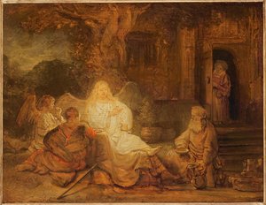 Abraham empfängt die drei Engel, 1646 von Rembrandt van Rijn