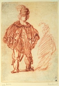 Ein stehender Schauspieler von Rembrandt van Rijn