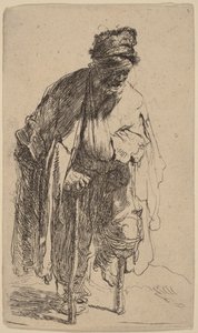 Bettler mit Holzbein von Rembrandt van Rijn