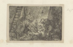 Beschneidung im Stall von Rembrandt van Rijn