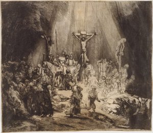 Christus gekreuzigt zwischen den beiden Dieben: Die drei Kreuze, 1653