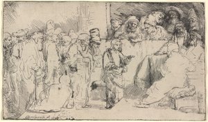 Christus im Streitgespräch mit den Ärzten: eine Skizze von Rembrandt van Rijn