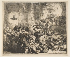 Christus vertreibt die Geldwechsler aus dem Tempel, 1635