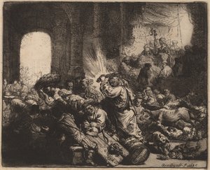 Christus vertreibt die Geldwechsler aus dem Tempel