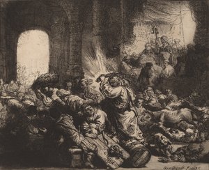 Christus vertreibt die Geldwechsler aus dem Tempel