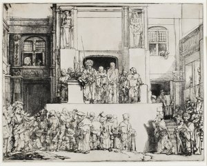 Christus dem Volk präsentiert (Ecce Homo) von Rembrandt van Rijn