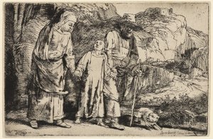 Christus kehrt mit seinen Eltern aus dem Tempel zurück