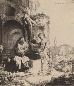 Christus und die Frau von Samaria unter Ruinen, 1634