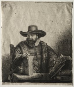 Cornelis Claesz Anslo, Mennonitenprediger, 1641 von Rembrandt van Rijn
