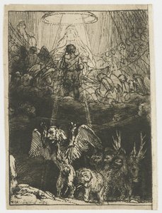 Daniels Vision von den vier Tieren