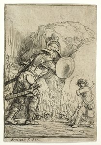 David und Goliath von Rembrandt van Rijn