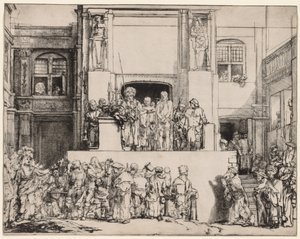 Ecce Homo. Christus dem Volk präsentiert, 1655 von Rembrandt van Rijn