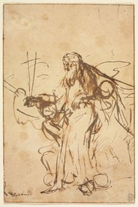 Gottvater von Engeln unterstützt von Rembrandt van Rijn