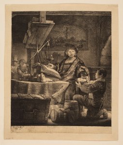 Jan Uytenbogaert, Generalempfänger ("Der Goldwäger") von Rembrandt van Rijn