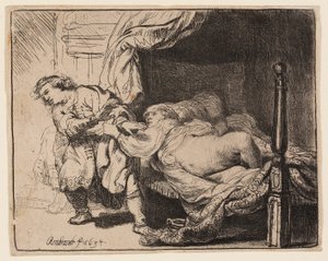 Joseph und die Frau des Potiphar von Rembrandt van Rijn