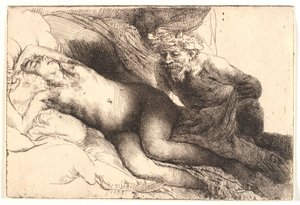 Jupiter und Antiope: die größere Platte