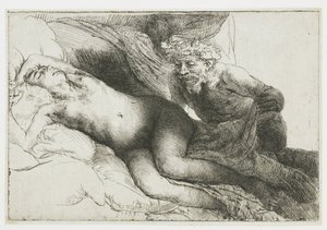 Jupiter und Antiope: die größere Platte