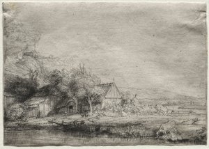 Landschaft mit einer Kuh