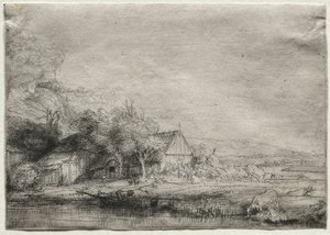 Landschaft mit einer Kuh, um 1650