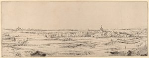 Landschaft mit Blick auf Haarlem (Das Goldwägerfeld) von Rembrandt van Rijn