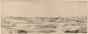 Landschaft mit Blick auf Haarlem (Das Feld des Goldwägers)