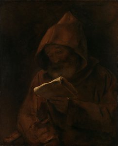 Mönch beim Lesen von Rembrandt van Rijn