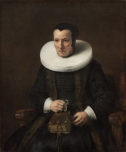 Alte Dame mit einem Buch, 1647