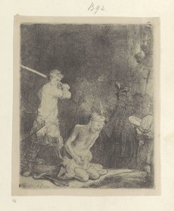Enthauptung von Johannes dem Täufer (Recueil de quatre-vingt-cinq estampes originales) von Rembrandt van Rijn
