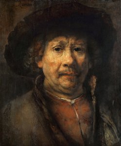 Kleines Selbstporträt von Rembrandt van Rijn