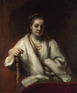 Porträt von Hendrickje Stoffels, ca. 1655-1656 von Rembrandt van Rijn