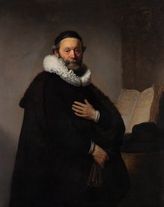 Porträt des remonstrantischen Ministers Johannes Wtenbogaert, 1633 von Rembrandt van Rijn
