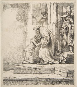Rückkehr des verlorenen Sohnes, 1620-69 von Rembrandt van Rijn