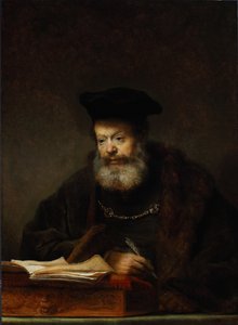 Gelehrter an seinem Schreibtisch, 1641 von Rembrandt van Rijn