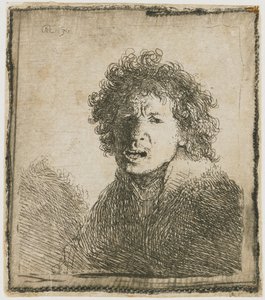 Selbstporträt mit offenem Mund, 1630
