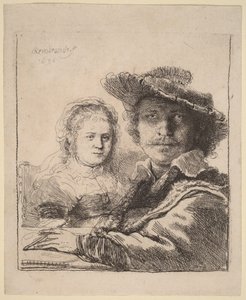 Selbstporträt mit Saskia von Rembrandt van Rijn