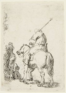 Soldat zu Pferd von Rembrandt van Rijn