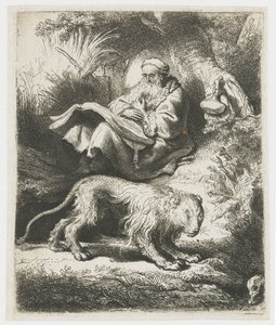 Der heilige Hieronymus beim Lesen