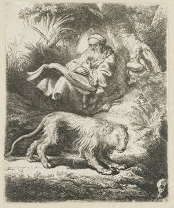 Der heilige Hieronymus beim Lesen