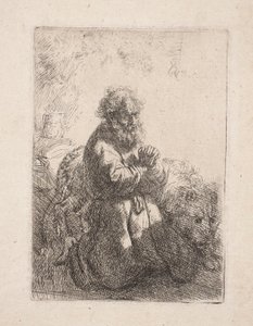 Der heilige Hieronymus beim Beten von Rembrandt van Rijn