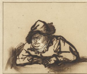 Der Schauspieler Willem Bartholsz Ruyter als Bauer von Rembrandt van Rijn