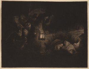 Die Anbetung der Hirten: ein Nachtstück von Rembrandt van Rijn