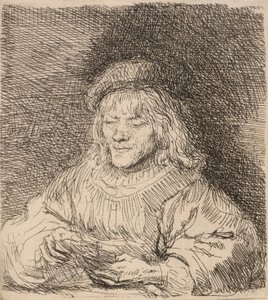 Der Kartenspieler, 1641 von Rembrandt van Rijn