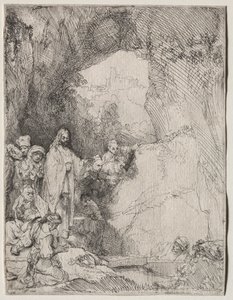 Die Auferweckung des Lazarus: Kleine Platte, 1642