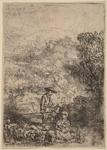 Der Hirte und seine Familie von Rembrandt van Rijn