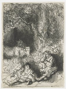 Der schlafende Hirte von Rembrandt van Rijn