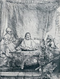 Das Abendmahl in Emmaus, 1654 von Rembrandt van Rijn