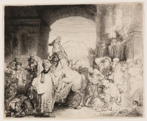 Der Triumph von Mordechai von Rembrandt van Rijn