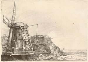 Die Windmühle von Rembrandt van Rijn