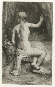 Die Frau mit dem Pfeil von Rembrandt van Rijn